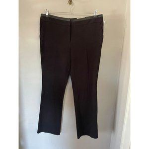 Metaphor The Olivia Pants Womens 14 Black Mid Rise Slimmer Bootcut Slash Pocket